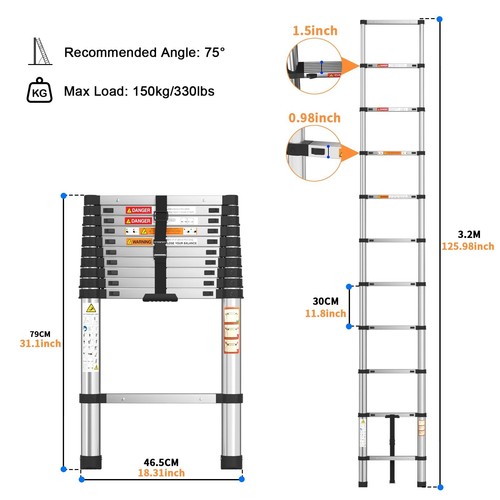 8m 4m 5m steel - 2.6m, 3.8m