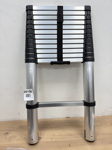 Telescopic folding ladder with - folding,