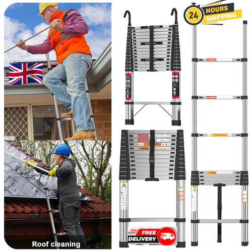 2m telescopic ladder - 6.2m,