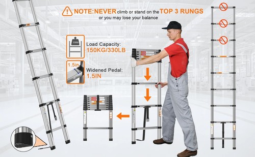 2m telescopic ladder - ✅,