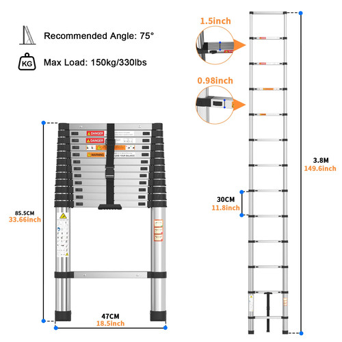 Feytory telescopic - feytory, 3.8m