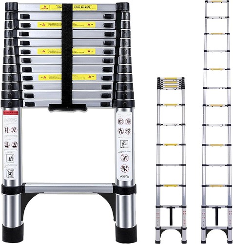 Telescopic ladder 8m - ladder, 3.8m