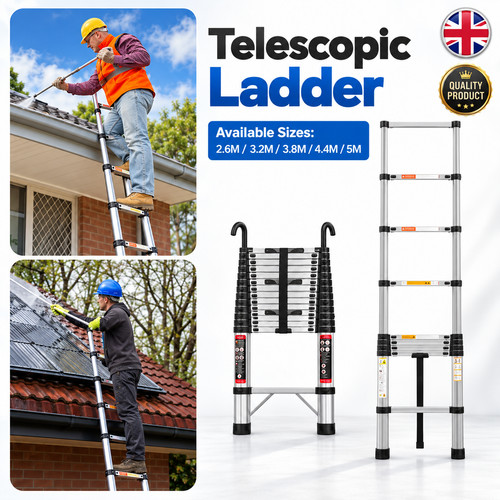 Telescopic ladder stainless - telescopic,