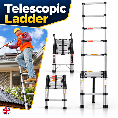 Telescopic ladder stainless - telescopic,